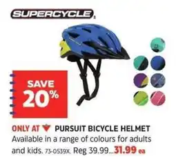 Canadian Tire Supercycle pursuit bicycle helmet offer
