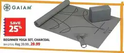 Canadian Tire Gaiam beginner yoga set charcoal offer