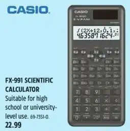 Canadian Tire Casio FX-991 scientific calculator offer