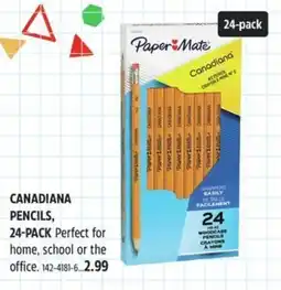 Canadian Tire Canadiana pencils offer
