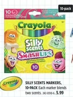 Canadian Tire Silly scents markers offer