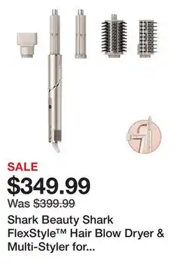Sephora Shark Beauty Shark FlexStyle Hair Blow Dryer & Multi-Styler for Straight & Wavy Hair offer