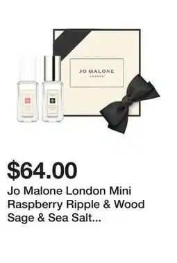 Sephora Jo Malone London Mini Raspberry Ripple & Wood Sage & Sea Salt Cologne Set Duo offer