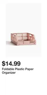 H&M Foldable Plastic Paper Organizer offer