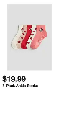 H&M 5-Pack Ankle Socks offer