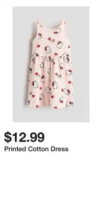 H&M Printed Cotton Dress offer