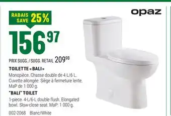 BMR TOILETTE  BALI  offer