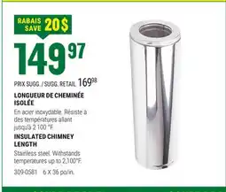 BMR LONGUEUR DE CHEMINÉE offer