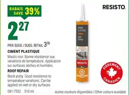 BMR CIMENT PLASTIQUE offer