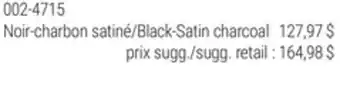 BMR Noir-charbon satiné/Black-Satin charcoal offer