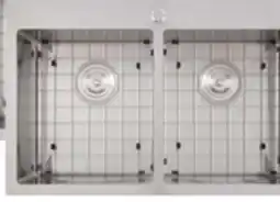 BMR Évier de cuisine double, Lixia, 50/50 acier inoxydable, 31 x 20 x 9 offer