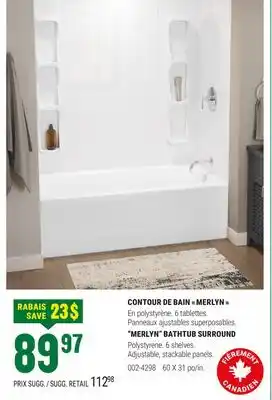 BMR CONTOUR DE BAIN  MERLYN  offer