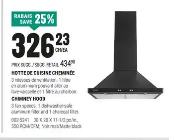 BMR HOTTE DE CUISINE CHEMINÉE offer