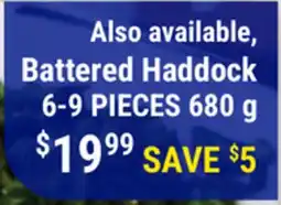 M & M Food Market Battered Haddock offer