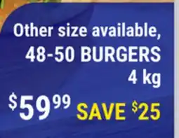M & M Food Market 48-50 BURGERS offer