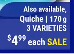M & M Food Market Quiche offer