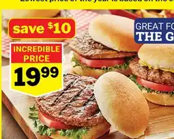 M & M Food Market Fully Cooked Tasty BurgersTM† offer