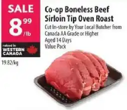 Co-op Co-op Boneless Beef Sirloin Tip Oven Roast offer
