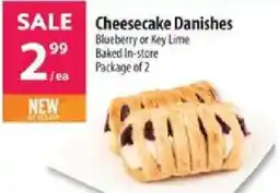 Cheesecake Danishes