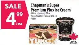 Co-op Chapman's Super Premium Plus Ice Cream offer