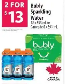 Co-op Bubly Sparkling Water offer