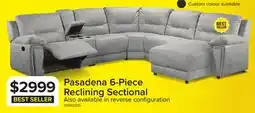 Leon's Pasadena 6-Piece Reclining Sectional with Right-Facing Chaise - Light Grey offer