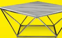 Leon's Lynn 39 Coffee Table - Marble and Stainless Steel offer