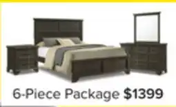 Leon's Abigail 6-Piece Queen Bedroom Package - Grey offer