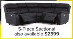 Leon's Haven 5-Piece Dual Power Reclining Sectional - Grey offer