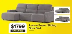 Leon's Levine Power Sliding Sofa Bed - Taupe offer
