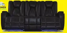 Leon's San Antonio Dual Power Reclining Sofa - Grey offer