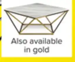 Leon's Lynn 39 Coffee Table - Marble and Gold offer