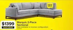 Leon's Marquis 2-Piece Sectional with Right Facing Chaise - Grey offer