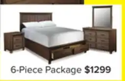 Leon's Rossco 6-Piece Queen Storage Bedroom Package - Rustic Oak offer