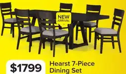 Leon's Hearst 7-Piece Extendable Trestle Dining Set - Dark Oak offer