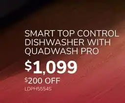 Goemans Appliances SMART TOP CONTROL DISHWASHER WITH QUADWASH PRO offer