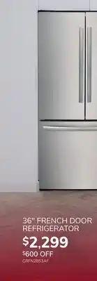 Goemans Appliances Frigidaire Gallery 36 FRENCH DOOR REFRIGERATOR offer