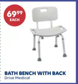 Wellwise by Shoppers Drive Medical BATH BENCH WITH BACK offer