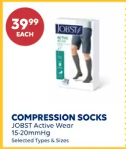 Wellwise by Shoppers JOBST Active Wear COMPRESSION SOCKS offer