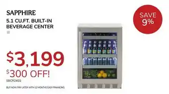 Goemans Appliances SAPPHIRE 5.1 CU. FT. BUILT-IN BEVERAGE CENTER offer