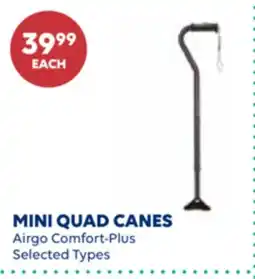 Wellwise by Shoppers Airgo Comfort-Plus MINI QUAD CANES offer