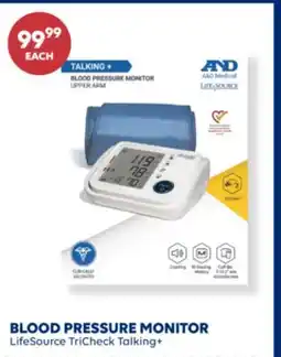 Wellwise by Shoppers LifeSource TriCheck Talking+ BLOOD PRESSURE MONITOR offer