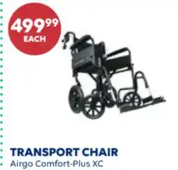 Wellwise by Shoppers Airgo Comfort-Plus XC TRANSPORT CHAIR offer