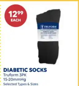 Wellwise by Shoppers Truform 3PK DIABETIC SOCKS offer