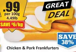 Starsky Chicken & Pork Frankfurters offer