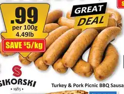 Starsky Turkey & Pork Picnic BBQ Sausage offer