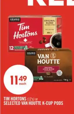 Shoppers Drug Mart TIM HORTONS (12's) or SELECTED VAN HOUTTE K-CUP PODS offer