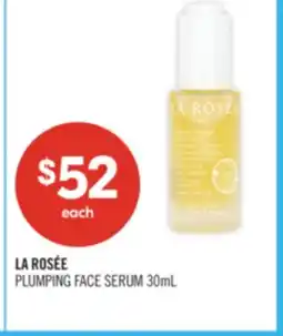Shoppers Drug Mart LA ROSÉE PLUMPING FACE SERUM offer