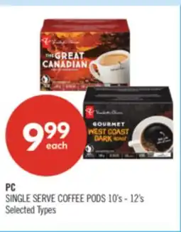 Shoppers Drug Mart PC SINGLE SERVE COFFEE PODS offer
