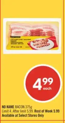 Shoppers Drug Mart NO NAME BACON offer